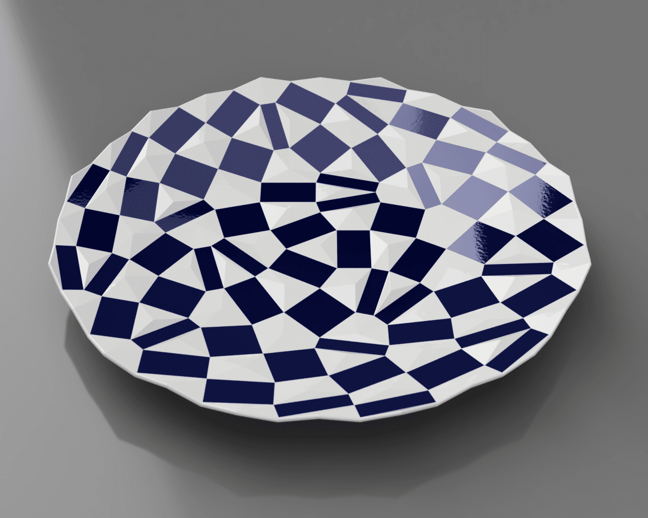 野老組市松紋様皿 有田焼2025